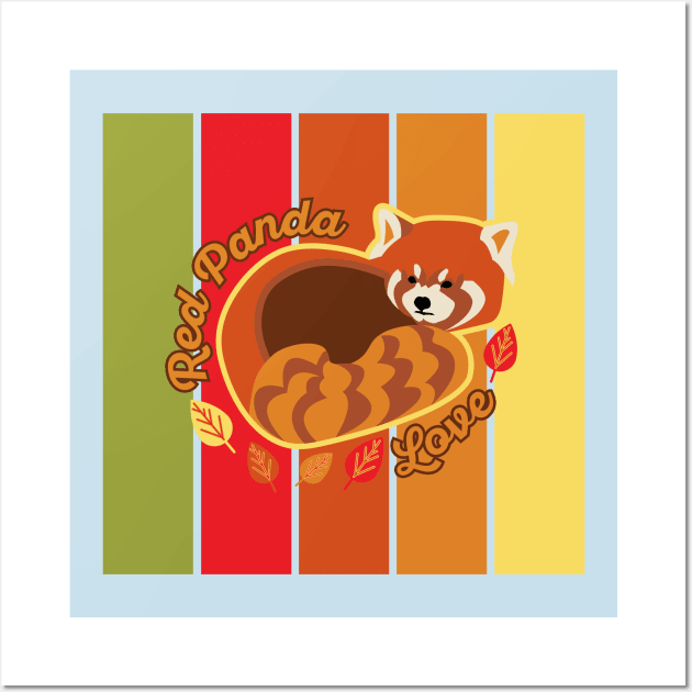 Red Panda Love 2.0 Wall Art by meganyiu